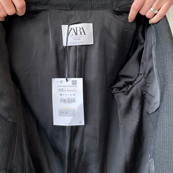 ZARA Wool-blend Frock Longline Blazer - Picture 7 of 16